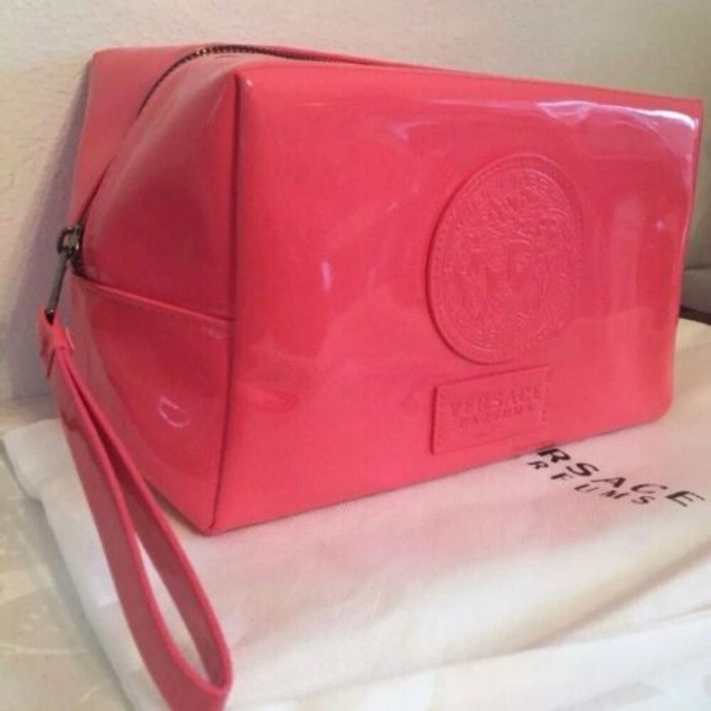 VERSACE PARFUMS FASHION COSMETIC POUCH MAKE-UP BAG WITH DUST COVER *NEW Toiletry - Picture 5 of 6